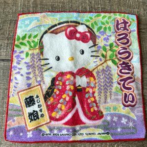 Hello Kitty Fujimusume Hand Towel Vintage